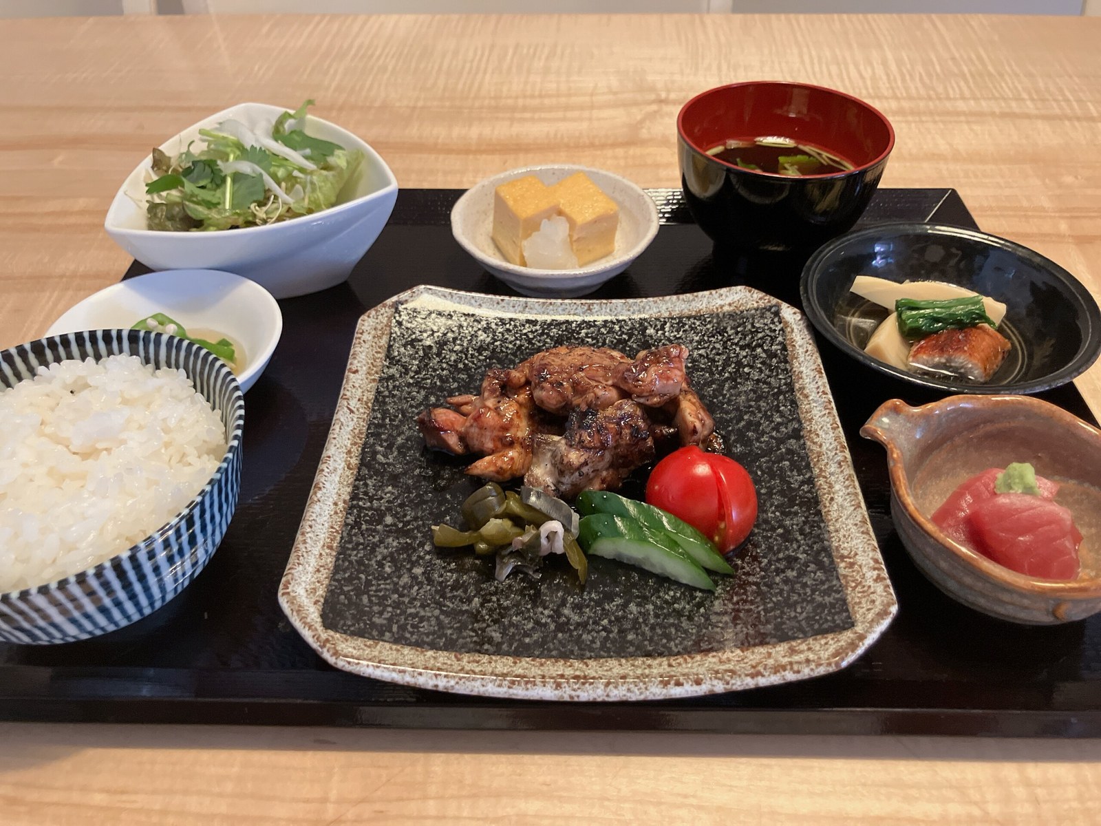 鶏の照り焼き御膳