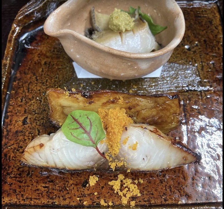西京焼きと小鉢
